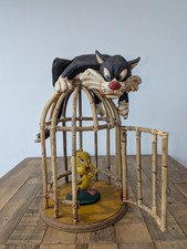 Vintage Sylvester & Tweety Bird Cage Figurine – Looney Tunes Warner Bros.