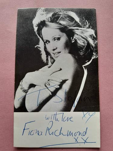 Fiona richmond signed - fiona,