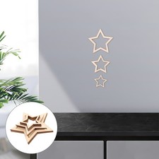  18 Pcs Wooden Hoop Rings for