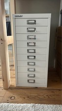 Bisley Classic H2910NL 10-Drawer Steel Cabinet - Chalk (AB9)