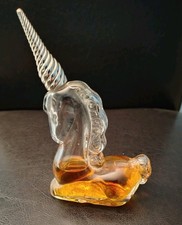 Vintage Avon Moonwind glass unicorn perfume bottle  Excellent condition 