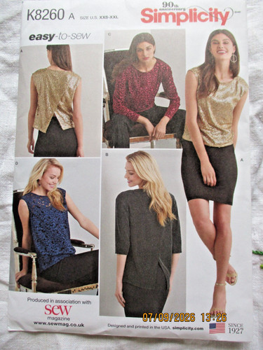 Simplicity sewing pattern 8260 - simplicity,