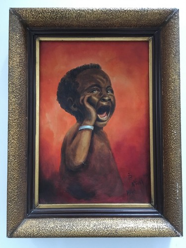 Vintage 1948 oil painting - vintage, on