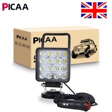 Portable Magnetic Base Squater 48W LED Work Light Flood Truck Car Lamp 4X4 12V