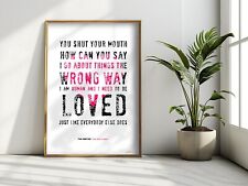 THE SMITHS ❤ How Soon Is Now - song lyrics poster art Limited Edition Print