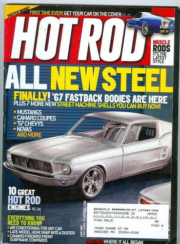 2007 hot rod magazine - rod,