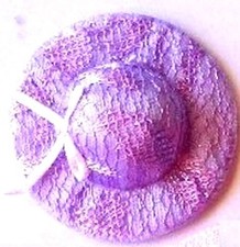 Purple Lace Hat Dolls House