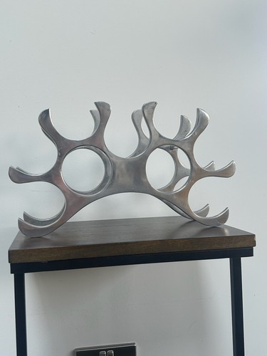 Vintage cast aluminium wine - cast,
