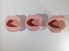 Ceramic Ashtray Themed Decor Retro Piece Gift Idea for Home Office Pink New