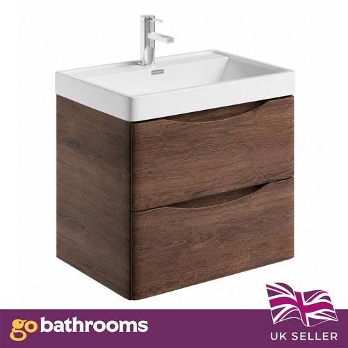 600mm wall hung bathroom - wall,