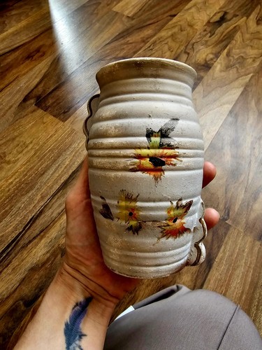 Vintage studio pottery vase - studio,