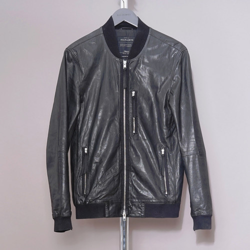 All saints leather jacket - jacket, mens