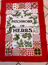 Vintage Tea Towel  Red