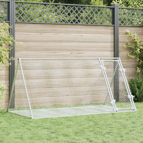 Rabbit hutch silver 200x105x91 - rabbit,