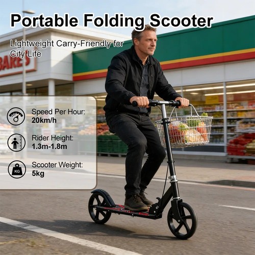 Folding adult scooter big - folding,