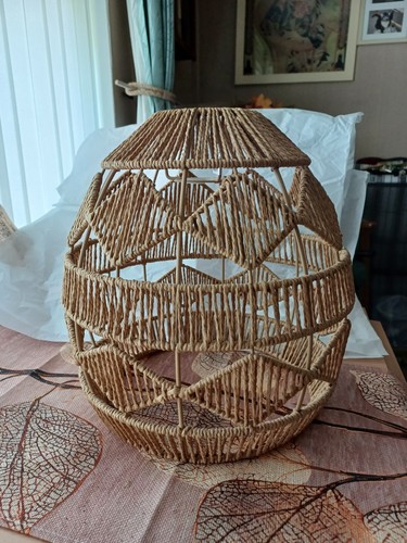Large jute lampshade perfect - large,