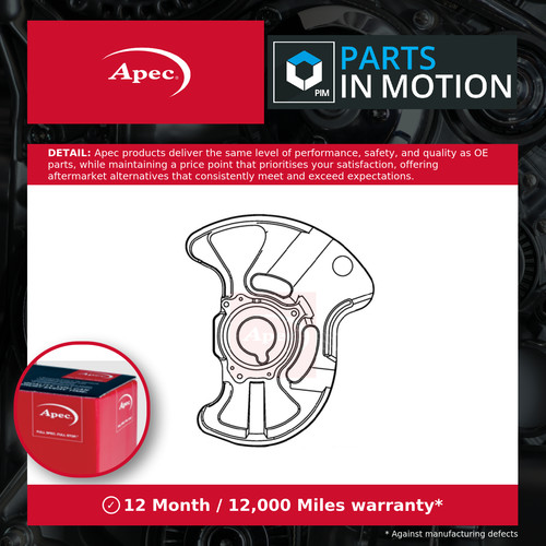 Brake disc splash panel - brake,
