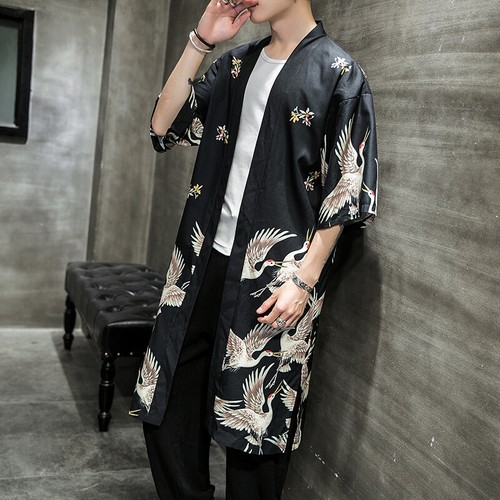 Men japanese kimono coat - japanese,