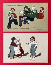 2 x Artist Postcard by Ethel