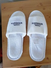 A Pair Of Slippers For Home Hotel Guest Closed Toe  Towelling Washable Unworn 