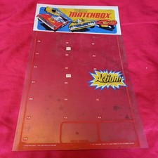 VINTAGE 1970s MATCHBOX TOYS, NEW MATCHBOX ADVERTISING DISPLAY SIGN COVER FRONT