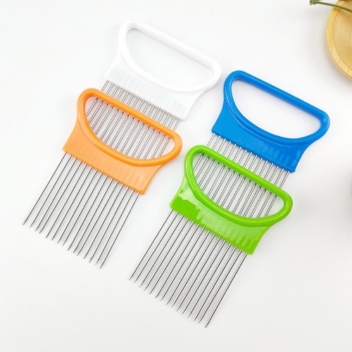 Stainless steel onion slicer - stainless,