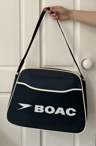 Vintage boac flight bag - vintage, bag.