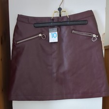 Faux Leather Skirt Size 10