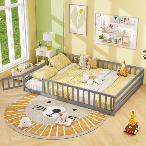 Queen floor bed kids - bed,