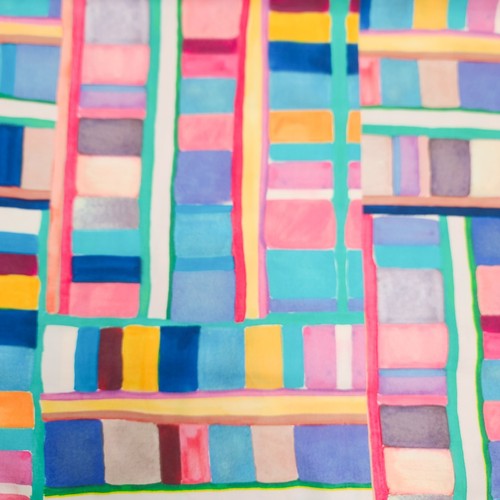 Abstract squares viscose - abstract,