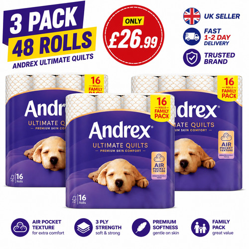 Andrex ultimate quilts toilet - andrex,