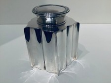 Stylish Solid Silver Tea Caddy