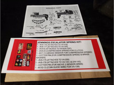 JENNINGS ESCALATOR SPRING KIT! - VERY RARE! - GENUINE REPLACEMENT SET UK SELLER!