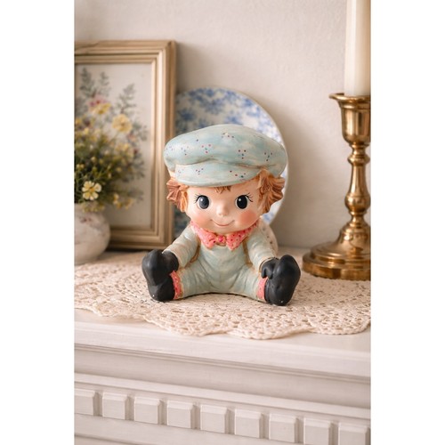 Vintage ceramic baby boy - vintage,