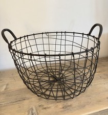 Log Basket Fireside Wire