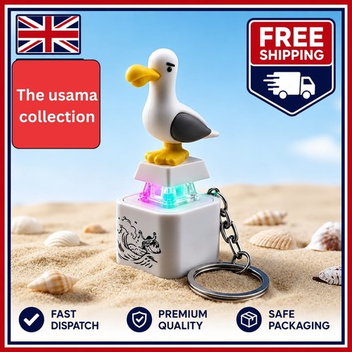 Seagull mine keychain - keychain, button