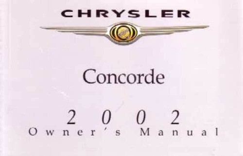 2002 chrysler concorde owner - concorde, owner's