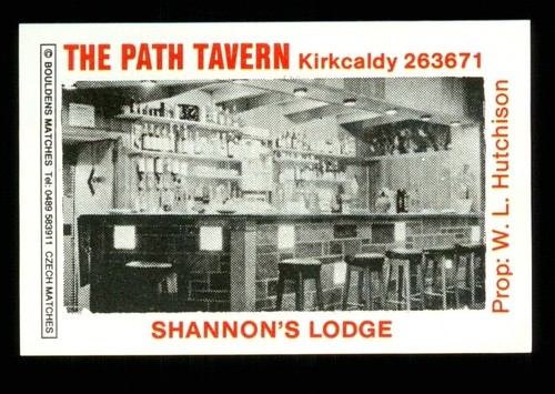 Matchbox label path tavern - matchbox,