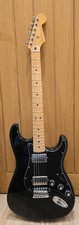 Fender Blacktop HH Stratocaster Electric Guitar, Black, Maple