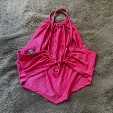 pink halter neck top - size