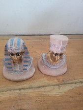 Egyptian King Tut and Queen 2" tall