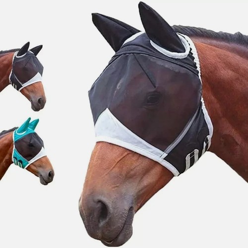 Horse fly mask with - horse, ears