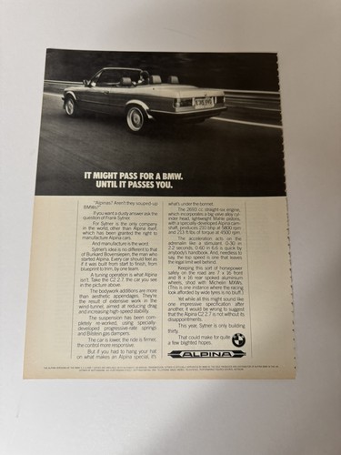 Original vintage alpina bmw - original,