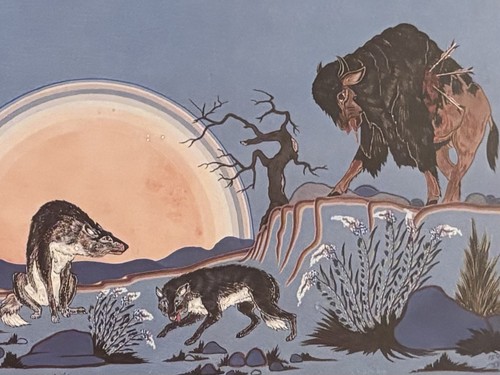 Woody crumbo signed lithograph - woody,