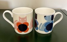 Pair of Orla Kiely Cat & Dog