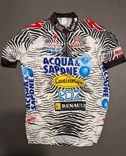 NOS Nalini Acqua & Sapone Mario Cipollini Zebra Cycling Team Jersey Size 7