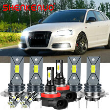 For Audi A3 8P Xenon White Headlight Bulbs 2009-13 CSP Fog Led Side Light Bulbs