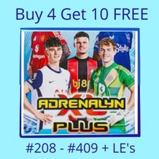 Adrenalyn XL PLUS 2025 Panini - Premier League CARDS - #208 - #409 + Limited Ed