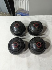 Greenmaster Pro-Line Size 5 Black Lawn Bowls Set Of 4 - H6305
