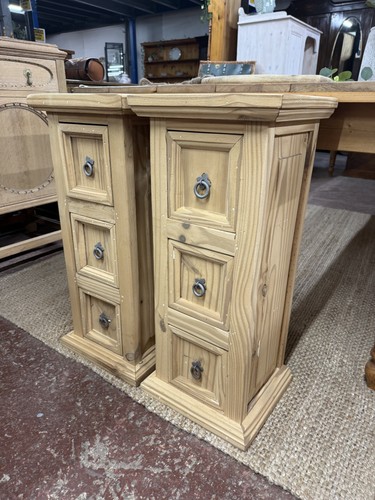 Stripped pine bedsides - pine,